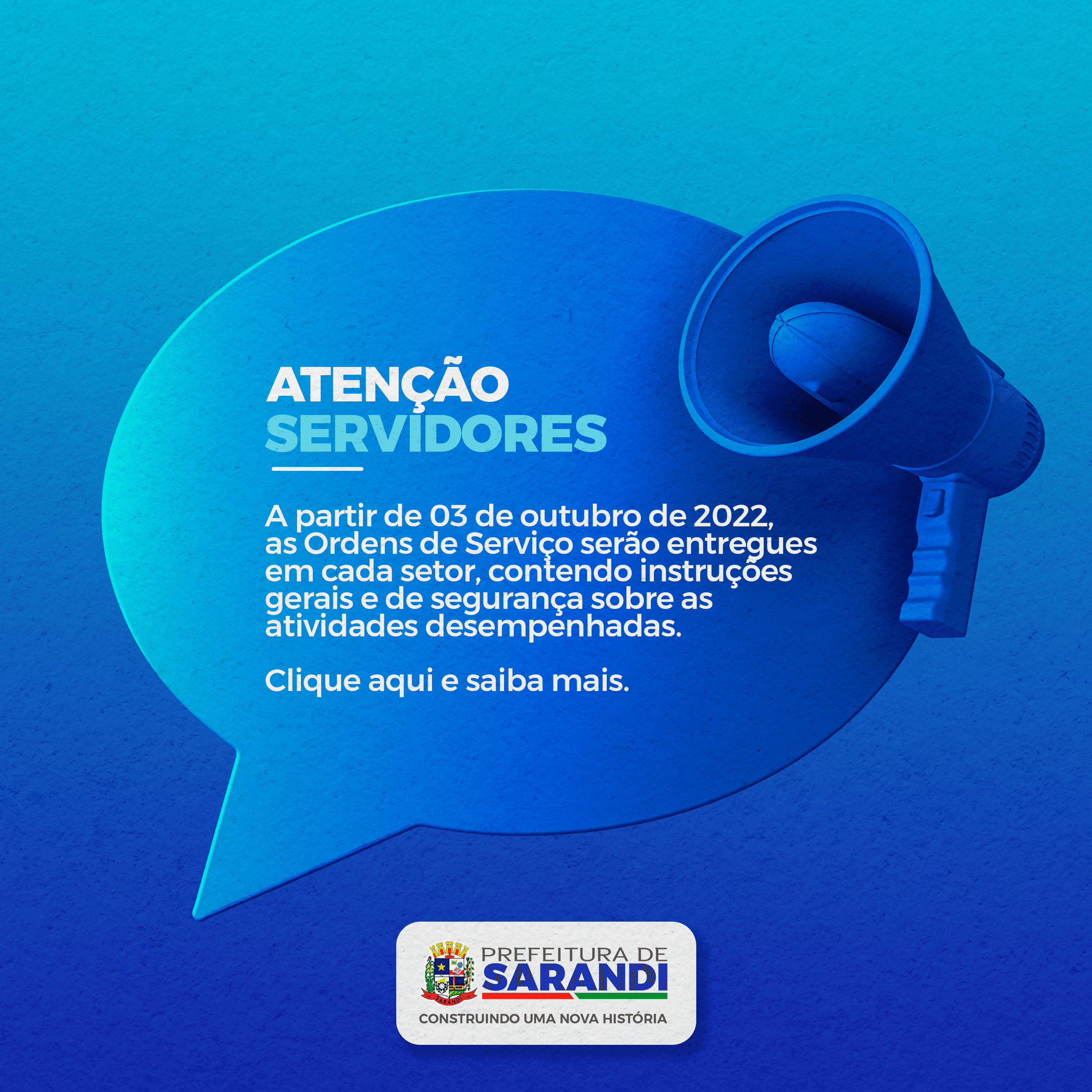 Atenção Servidores - Ordens de Serviço 